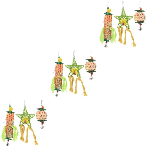 POPETPOP 9 STK Papagei Kauspielzeug Vogelzerkleinerungsball Papagei Luffa Spielzeug Lustiges Papageienspielzeug Wellensittichspielzeug Vogel-Rattan-Stern Hölzern Langen Zubehör POPETPOP 9 STK Papagei Kauspielzeug Vogelzerkleinerungsball Papagei Luffa Spielzeug Lustiges Papageienspielzeug Wellensittichspielzeug Vogel-Rattan-Stern Hölzern Langen Zubehör von POPETPOP