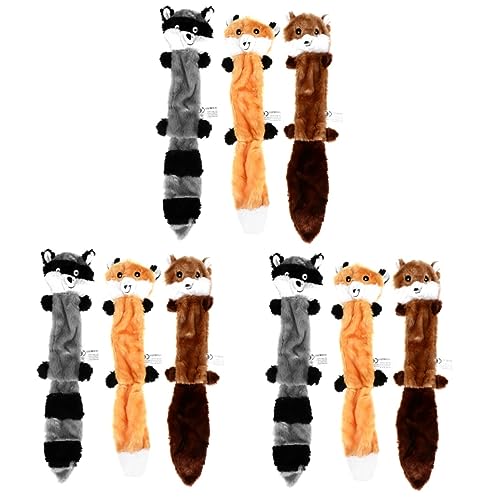 POPETPOP 3sets Hund Quietschende Spielzeug Keine Füllung Plüsch Interaktive Hunde Spielzeug Material 3 Stücke * 3 POPETPOP 3sets Hund Quietschende Spielzeug Keine Füllung Plüsch Interaktive Hunde Spielzeug Material 3 Stücke * 3 von POPETPOP