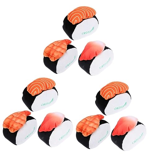 POPETPOP 9 STK Katzen-Sushi-Spielzeug Plüsch-Sound-Spielzeug Welpenbeißspielzeug Katzenminze-Spielzeug Für Katzen Teaser Kosmisches Katzenminze-Spielzeug Haustier DIY Drucken Unzerstörbar POPETPOP 9 STK Katzen-Sushi-Spielzeug Plüsch-Sound-Spielzeug Welpenbeißspielzeug Katzenminze-Spielzeug Für Katzen Teaser Kosmisches Katzenminze-Spielzeug Haustier DIY Drucken Unzerstörbar von POPETPOP
