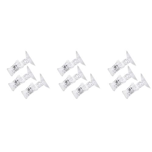 POPETPOP 9 STK Saugnapf-Clips Für Aquarien Klemmen Für Luftschlauchhalter Fischfutterhalter Algen-Clip Schlauchschellen Für Aquarien Halterclip Für Aquarien Aquarium Essenszange Pipeline von POPETPOP