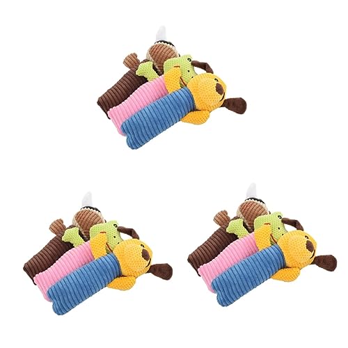 POPETPOP 3er-Sets Plüschspielzeug Für Hunde in Leuchtenden Farben Quietschendes Gemüse Hundespielzeug Für Haustiere 3 Stück X 3 POPETPOP 3er-Sets Plüschspielzeug Für Hunde in Leuchtenden Farben Quietschendes Gemüse Hundespielzeug Für Haustiere 3 Stück X 3 von POPETPOP