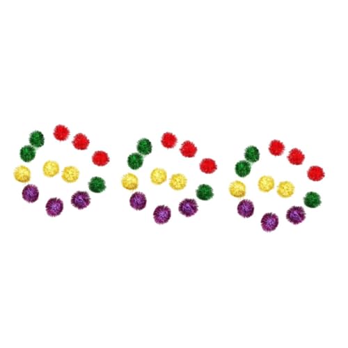 POPETPOP 90 STK Rj Plüsch Plüschwürfe Kätzchen-Spielzeug-Lametta-bälle Katzenspielzeug Puffbälle Katzen-Glitzer-Lametta-Kugeln Kätzchen Pompons Plüsch Haustier Puffball POPETPOP 90 STK Rj Plüsch Plüschwürfe Kätzchen-Spielzeug-Lametta-bälle Katzenspielzeug Puffbälle Katzen-Glitzer-Lametta-Kugeln Kätzchen Pompons Plüsch Haustier Puffball von POPETPOP