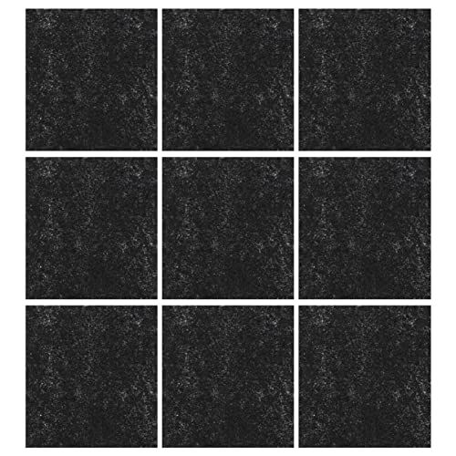 POPETPOP 9St Katze deo tabletten aktiviert automatisch Ersatzfiltermatte Nachfüllung katzenklo zubehör geruchsneutralisierer katzenstreu Katzenklos Filtermatte Katzenbedarf Aktivkohle Black von POPETPOP