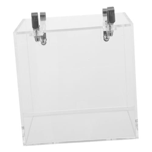 POPETPOP Kein Vogel Wasserspender Haustier Vogelbad Box Acryl Duschbox Vogelkäfig Dekorative Papagei Duschbehälter Vogelversorgung von POPETPOP