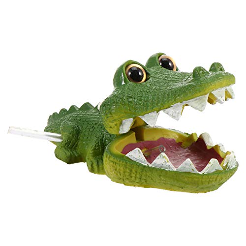 POPETPOP Aquarium-krokodil-Ornamente Alligator-Figur Tierspielset Dekorationen Für Aquarien Alligator-ausströmer Fischlandschaft Krokodil-Dekorationen Krokodilluft Blaser Cool Harz von POPETPOP