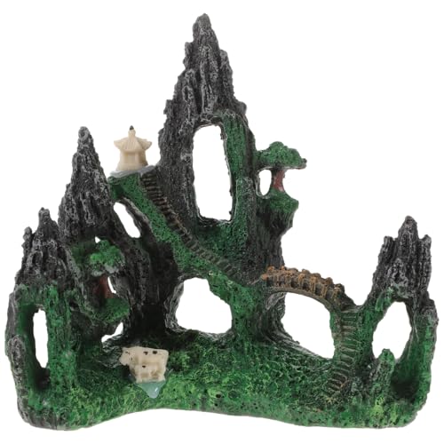 POPETPOP Aquarium Cave Dekoration, Steingarten Polyresin Landschaft für Fische Garnelen Verstecken Aquarium Dekoration POPETPOP Aquarium Cave Dekoration, Steingarten Polyresin Landschaft für Fische Garnelen Verstecken Aquarium Dekoration von POPETPOP