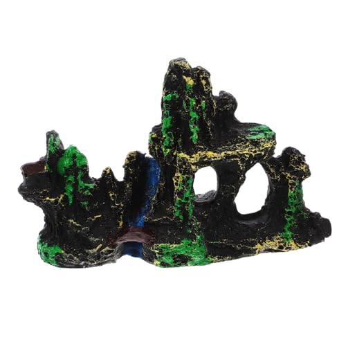 POPETPOP Aquarium-Dekoration Miniatur-felshöhle Aus Kunstharz Mit Baumhaus Für Betta Chinesische Kunst Aquarium-Ornament POPETPOP Aquarium-Dekoration Miniatur-felshöhle Aus Kunstharz Mit Baumhaus Für Betta Chinesische Kunst Aquarium-Ornament von POPETPOP