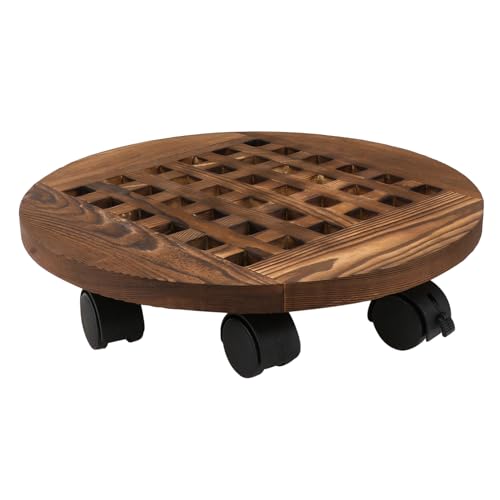 POPETPOP Freistehender Abnehmbarer Pflanzenständer Blumentopf-tablett Aus Holz 35 cm Durchmesser Runde Basis Dekorativer Pflanzenständer für Den Innen- und Außenbereich POPETPOP Freistehender Abnehmbarer Pflanzenständer Blumentopf-tablett Aus Holz 35 cm Durchmesser Runde Basis Dekorativer Pflanzenständer für Den Innen- und Außenbereich von POPETPOP
