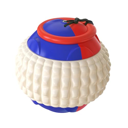 POPETPOP Beißball Hund Zahnreinigungsspielzeug Beiß Hündchen Aggressive Kauer Welpe interaktives knete Kauspielzeug interessantes molares Abs Blue von POPETPOP