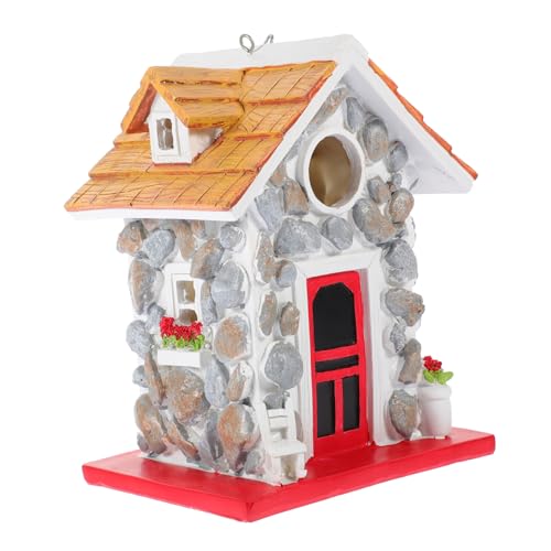 POPETPOP Vogelnest Für Den Garten Vogelhäuschen Zum Aufhängen An Der Aus Stein Kunstharz Vogelhäuschen Für Den Garten Dekoration POPETPOP Vogelnest Für Den Garten Vogelhäuschen Zum Aufhängen An Der Aus Stein Kunstharz Vogelhäuschen Für Den Garten Dekoration von POPETPOP