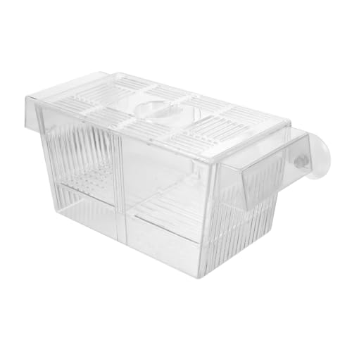 POPETPOP Zuchtbox Für Aquarienfische Stabiler Brutkasten Für Aquarien Mit Trennwand von POPETPOP