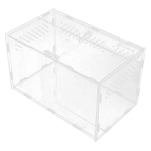 POPETPOP Reptilienbox Aus Acryl mit Atemlöchern Schlangenkäfig Reptilienzuchtbox für Vogelspinnen POPETPOP Reptilienbox Aus Acryl mit Atemlöchern Schlangenkäfig Reptilienzuchtbox für Vogelspinnen von POPETPOP