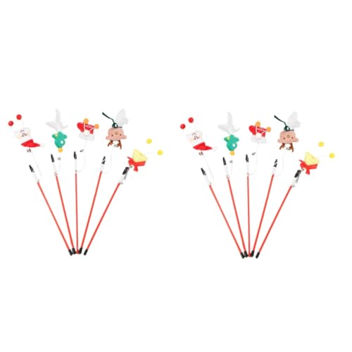POPETPOP Christmas 10 STK Spielzeug Zum Fangen Von Kätzchen Weihnachtskatze Zauberstab Kätzchen Interaktives Spielzeug Weihnachtskatzenspielzeug Katze Klebt Weihnachtsglocke Haustier Katze POPETPOP Christmas 10 STK Spielzeug Zum Fangen Von Kätzchen Weihnachtskatze Zauberstab Kätzchen Interaktives Spielzeug Weihnachtskatzenspielzeug Katze Klebt Weihnachtsglocke Haustier Katze von POPETPOP