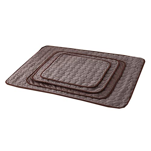 POPETPOP Haustierzubehör Cooles Hundebett Sommer-Hundebett Kleine Tierdecke Haustiermatte Sommer-Kühlmatte Hunde-Sommermatte Hunde-Pad Kühlpad Cool-Pad Kaffee Der Hund Heimtierbedarf Katze von POPETPOP