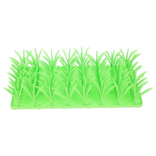 POPETPOP Interaktive Futtersuche Matte Silikon Haustier Langsam Matte Fütterung Pad Gras Look von POPETPOP