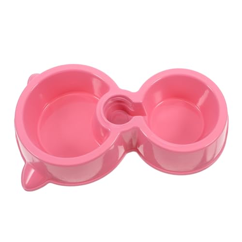 POPETPOP Doppelter Hundenapf mit Wasserspender Erhöhter Futter und Wassernapf für Katzen und Kleine aus Robustem Material für Futter und Wasserbedarf von POPETPOP