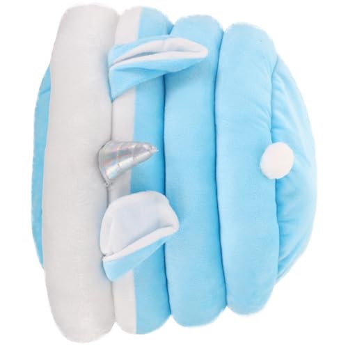 POPETPOP Einhorn-Katzenstreu haustierzelt tierbett katzenkörbe katzenkorb Katzenkäfig Katze hängematte Bett Futterspender Katzensack Katzennest Schlafbett für Katzen Stoff Blue POPETPOP Einhorn-Katzenstreu haustierzelt tierbett katzenkörbe katzenkorb Katzenkäfig Katze hängematte Bett Futterspender Katzensack Katzennest Schlafbett für Katzen Stoff Blue von POPETPOP