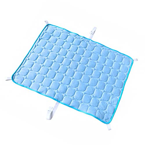 POPETPOP Eispad zum Kühlen von Haustierhunden Hundedecke hundebett kühlung Heizkissen Haustier Kühlmatten für Hunde Haustierkühlung Hund Coole Matte Mode Sommer Haustiermatte Sky-Blue von POPETPOP