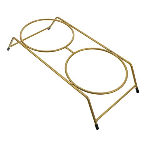 POPETPOP Erhöhter Katzennapf Aus Eisen Rutschfester Pet Feeder Halter Für Sicheres Füttern Und Geschenkidee Für Katzenfutter Zubehör von POPETPOP