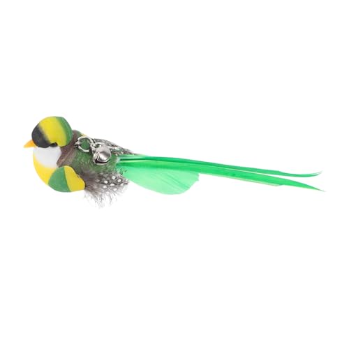 POPETPOP Ersatzkopf Für Katzenangel Glockenkatzen-Teaser Katzenspielzeug in Vogelform Katze Unterhaltsames Glocken-Teaser- Katzen-Teaser-Stick Indoor-Katzen-Teaser Plüsch von POPETPOP