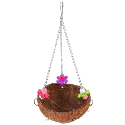 POPETPOP Fink Resting Lovebird Anhänger Nymphensittich Schaukel Barsch Zuchtbett Zum Schlafen Spielzeug Kanarienvogel Vogelkäfig Kokosnuss Wellensittich Haus Sittich Faserschale Vogel POPETPOP Fink Resting Lovebird Anhänger Nymphensittich Schaukel Barsch Zuchtbett Zum Schlafen Spielzeug Kanarienvogel Vogelkäfig Kokosnuss Wellensittich Haus Sittich Faserschale Vogel von POPETPOP