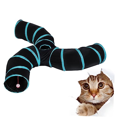 POPETPOP Für Haustiere Teaser Plüsch Katzenspielzeug Tunnel Interaktives Für Katzen Drinnen Pet-Tube- von POPETPOP