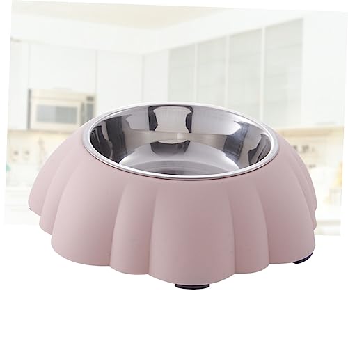 POPETPOP Futterautomat für Haustiere ausstecher Rentier Puppy näpfe für Katzen bowlschüssel näpfe Katzen cat Katzenfutter Hundefutterschalen Essen Futternapf für Haustiere Haustiernapf Rosa von POPETPOP