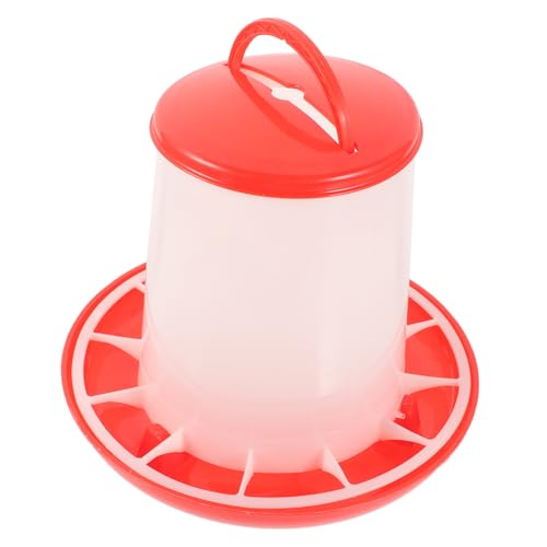 POPETPOP Futtereimer für Hühner Hühnerfutter Nest Hühnerwasser Schweine Chicken Feeder Geflügelzubehör Futterspender für Geflügelküken Futterautomat für Geflügel Kükenfresser Plastik von POPETPOP