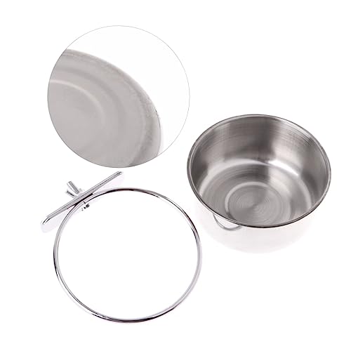 POPETPOP Futternapf Für Vögel Hundenäpfe Schüssel Wasser Essen Haustiernapf Container Käfig Tasse Hundenapf Im Freien Papageienfütterung Papageifutter Futternapf Für Haustiere Silver POPETPOP Futternapf Für Vögel Hundenäpfe Schüssel Wasser Essen Haustiernapf Container Käfig Tasse Hundenapf Im Freien Papageienfütterung Papageifutter Futternapf Für Haustiere Silver von POPETPOP