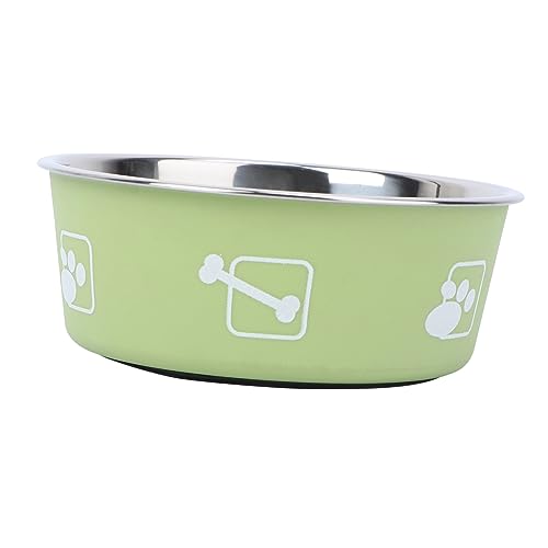 POPETPOP Futternapf für Haustiere edelstahlschüsseln edelstahlnapf Haustierfutterbehälter pet Bowl Hundenäpfe doppelt katzennäpfe Futterautomat für Haustiere Haustiernapf Green von POPETPOP