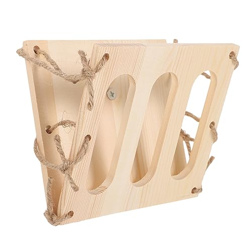 POPETPOP Holzstreuschale Heu Feeder Einfach-installieren Feeder Rack Meerschweinchen Feeder Haustier Käfig Dispenser Heu Feeder Für von POPETPOP