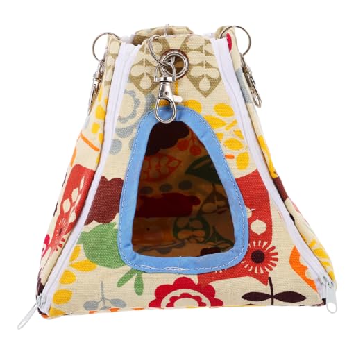 POPETPOP Kleintier Hängematte Im Zelt-Stil Abnehmbare Waschbare Sommer-Nest Für Hamster Ratten Kaninchen Und Andere Kleine Haustiere Bunte Farben Für Gemütliches Zuhause von POPETPOP