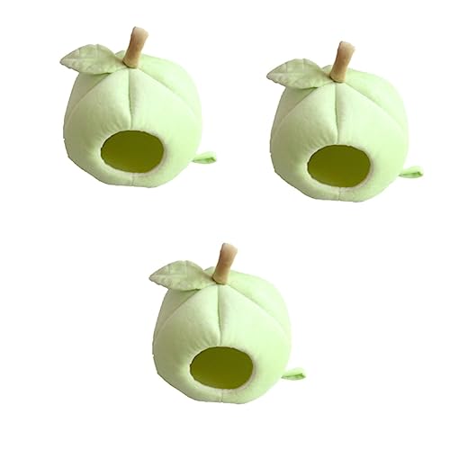 POPETPOP 3 Stück Mini-haustiernest in Fruchtform Warme Hängematte Für Ratten Hamster Mäuse Tragbares Haustierbett Sicher Für Katzen Und Hunde Grün POPETPOP 3 Stück Mini-haustiernest in Fruchtform Warme Hängematte Für Ratten Hamster Mäuse Tragbares Haustierbett Sicher Für Katzen Und Hunde Grün von POPETPOP