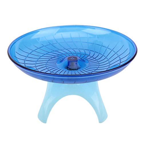 POPETPOP Hamster Laufrad Leise Kunststoff Rad für Hamster Igel Mäuse Haustier Sport Spielzeug(Blau) von POPETPOP