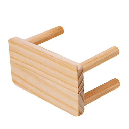 POPETPOP Haustier Holz Klettern Plattform Meerschweinchen Käfig Spielbereich Hamster Bereicherung Spielzeug POPETPOP Haustier Holz Klettern Plattform Meerschweinchen Käfig Spielbereich Hamster Bereicherung Spielzeug von POPETPOP