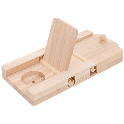 POPETPOP Holz Hamster Futter Suchspielzeug Interaktives Käfigspielzeug Für Hamster Geeignet Für Kleintiere Fördert Die Gesundheit Und Intelligenz Mit Platz Für Leckerlis Und von POPETPOP