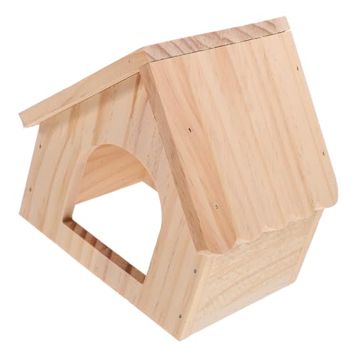 POPETPOP Kleintier-Hideout Aus Holz Nagerhaus Für Meerschweinchen Und Hamster Sicheres Und Langlebiges Versteck Niedliches Design Für Kleine Haustiere Stabil Und Bissfest POPETPOP Kleintier-Hideout Aus Holz Nagerhaus Für Meerschweinchen Und Hamster Sicheres Und Langlebiges Versteck Niedliches Design Für Kleine Haustiere Stabil Und Bissfest von POPETPOP