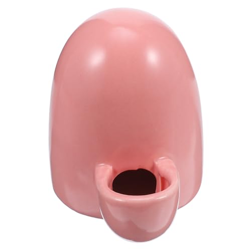 POPETPOP Mini Trinkbrunnen Für Kleine Haustiere Auslaufsicherer Wasserspender Für Hamster Mäuse Und Vögel Keramische Konstruktion Geräuschlos Für Reisen Rosa Farbton von POPETPOP
