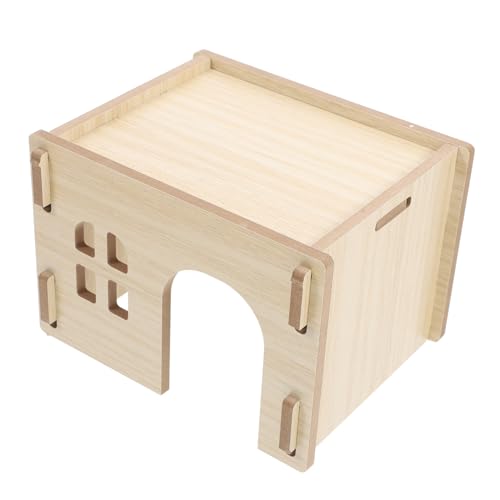 POPETPOP Kleintierversteck Aus Holz Für Hamster Chinchilla Und Meerschweinchen Sicheres Und Langlebiges Mit Futter Und Wasserstation Für Kleine Haustiere POPETPOP Kleintierversteck Aus Holz Für Hamster Chinchilla Und Meerschweinchen Sicheres Und Langlebiges Mit Futter Und Wasserstation Für Kleine Haustiere von POPETPOP