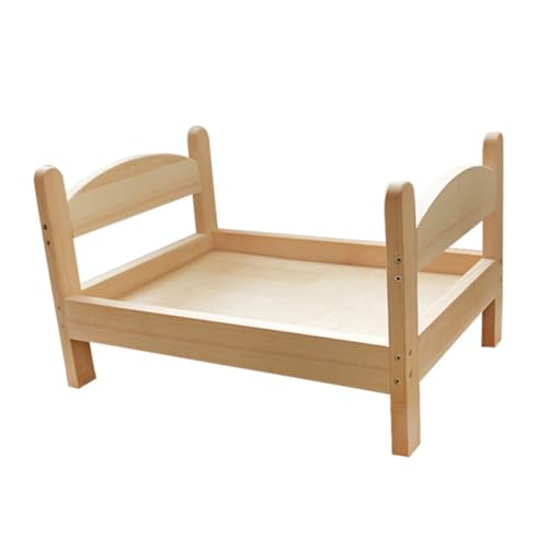 POPETPOP Hundenest Katzenbett Holz Haustierbett Katzenzubehör Bequemes Gemütliches Zuhause POPETPOP Hundenest Katzenbett Holz Haustierbett Katzenzubehör Bequemes Gemütliches Zuhause von POPETPOP