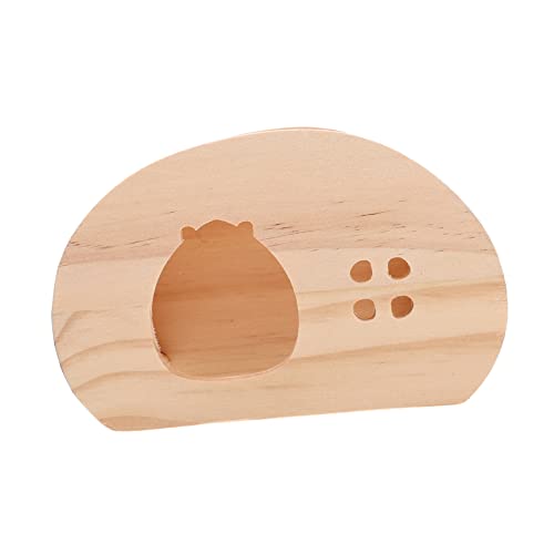 POPETPOP Hamsterhaus Aus Holz Mit Treppe Versteck Sichere Umgebung Für Haustiere Dekoratives Nest von POPETPOP