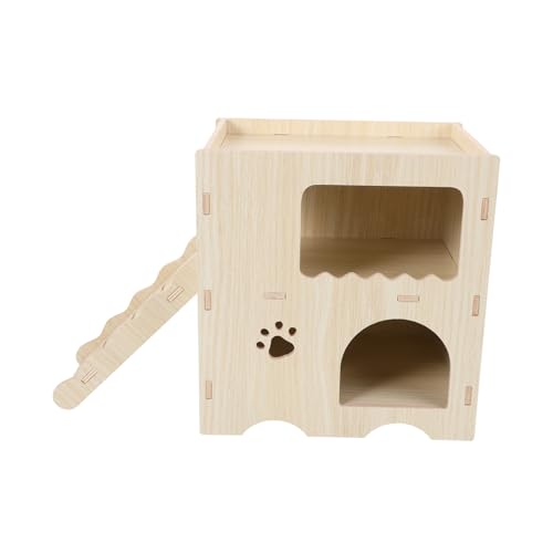 POPETPOP Hamster-holzhaus Großes Versteck Versteck Spielzeug für Haustierkäfige Versteckspielzeug POPETPOP Hamster-holzhaus Großes Versteck Versteck Spielzeug für Haustierkäfige Versteckspielzeug von POPETPOP