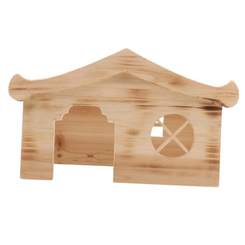 POPETPOP Mini Holz Haustier Nest Hamster Käfig Entzückende Ratte Shelter Glatte Robuste von POPETPOP