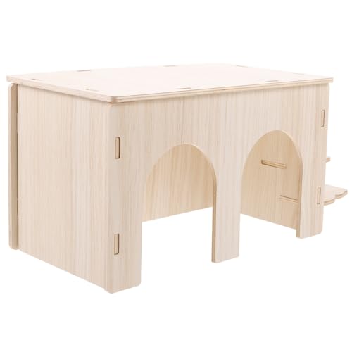 POPETPOP Kleintier Versteckhaus Aus Holz Mit Plattform Und Rampe Für Meerschweinchen Hamster Und Ratten Langlebig Und Robust Fördert Bewegung Und Gesundheit POPETPOP Kleintier Versteckhaus Aus Holz Mit Plattform Und Rampe Für Meerschweinchen Hamster Und Ratten Langlebig Und Robust Fördert Bewegung Und Gesundheit von POPETPOP