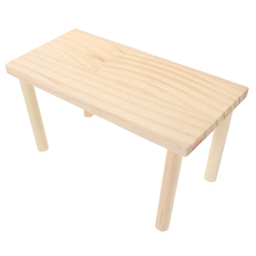 POPETPOP Holzplattform Für Hamsterkäfig Naturholz Kleintierplattform Für Chinchillas Meerschweinchen Spielständer Für Rennmäuse Eichhörnchen von POPETPOP