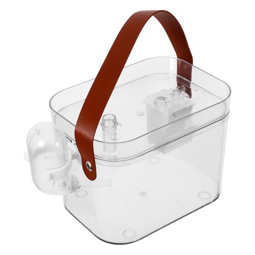 POPETPOP Reisefertiger Hamsterkäfig Mit Wasserflasche Tragbare Tragetasche Für Kleintiere Für Ratten Frettchen Hasen Haustierkäfig Aus Kunststoff Leicht Zu Tragen POPETPOP Reisefertiger Hamsterkäfig Mit Wasserflasche Tragbare Tragetasche Für Kleintiere Für Ratten Frettchen Hasen Haustierkäfig Aus Kunststoff Leicht Zu Tragen von POPETPOP