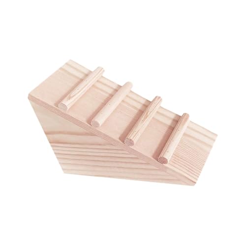 POPETPOP Hamster Holzleiter Für Kleintiere Kletteraccessoire Und Koordination Für Hamster Chinchillas Und Andere Nager Mit Abgerundeten Kanten Für Als Dekoratives Element Für Käfige von POPETPOP