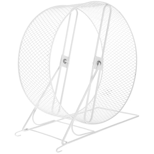 POPETPOP Hamsterrad, 26cm Laufrad Hamster Leises Metall Nager Hamsterrad Hamsterlaufrad für Mouse, Chinchillas, kleine Haustiere von POPETPOP