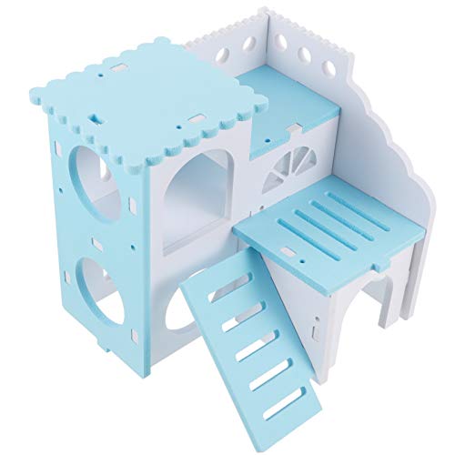 POPETPOP Hamstervilla Hund Hängematten Hamsterspielplatz Puzzle hamsterhaus Hamster Terrarium nagerhaus kleine Haustierhütte Hamster lustiges Ökologisches Brett Blue POPETPOP Hamstervilla Hund Hängematten Hamsterspielplatz Puzzle hamsterhaus Hamster Terrarium nagerhaus kleine Haustierhütte Hamster lustiges Ökologisches Brett Blue von POPETPOP