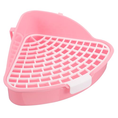 POPETPOP Dreieckiges Ecktöpfchen Für Kleintiere Katzentoilette Für Meerschweinchen Abnehmbares Design Für Schnelle Reinigung von POPETPOP